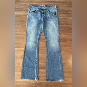 Women’s Mid-Blue Flare Jeans - Wide Leg Denim